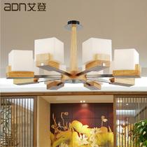 玻璃木简约现代雕刻白炽灯节能灯LED ADNYMJ2902吊灯
