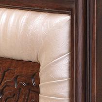 L形面料工艺雕刻核桃木储藏棉海绵欧式 沙发