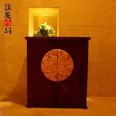 汉龙赤马 人造板薄木/刨切单板箱框结构储藏对开门艺术现代中式 J004-鞋柜