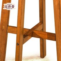 金丝楠色木质工艺框架结构楠木悬挂成人现代中式 衣帽架