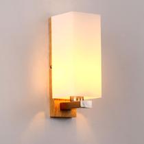 时尚壁灯 不含光源玻璃木简约现代白炽灯节能灯LED 壁灯