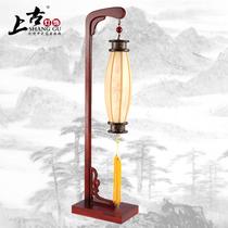 布木现代中式雕刻白炽灯节能灯LED 落地灯