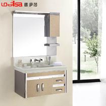 不锈钢含带配套面盆人造石台面E0级欧式 LSB9014A浴室柜