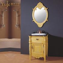 橡胶木含带配套面盆大理石台面E0级欧式 YJD1521浴室柜