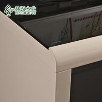 杏色人造板电脑桌密度板/纤维板储藏简约现代 书桌
