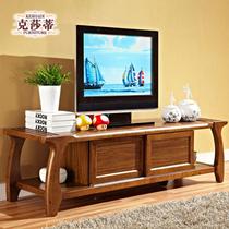 喷漆框架结构白蜡木储藏成人现代中式 电视柜