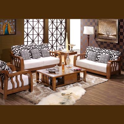 心居名家 榫卯结构白蜡木拆装海绵艺术现代中式 沙发