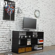 黑橡木瑞典色白浮雕免漆刨花板/三聚氰胺板框架结构移动成人简约现代 电视柜
