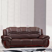 全套（1+2+3）接触面真皮木质工艺移动海绵简约现代 沙发