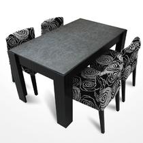 人造板密度板/纤维板长方形简约现代 餐桌