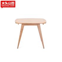 原木色组装正方形简约现代 餐桌