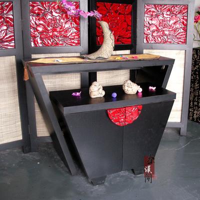 秦汉阁 密度板/纤维板框架结构储藏艺术东南亚 餐边柜