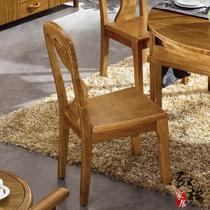 图片色木拆装成人现代中式 餐椅
