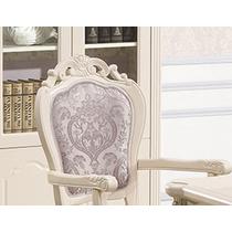 欧式扶手椅手绘实木皮饰面多功能成人 餐椅