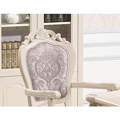贝蒂蕾 欧式扶手椅手绘实木皮饰面多功能成人 餐椅