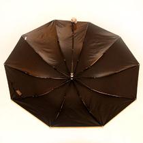 黑胶手动印花碰其布晴雨伞三折伞成人 遮阳伞