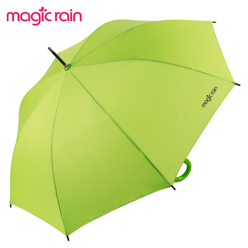 MAGIC RAIN 半自动高密度拒水碰起布晴雨伞长柄伞成人 遮阳伞