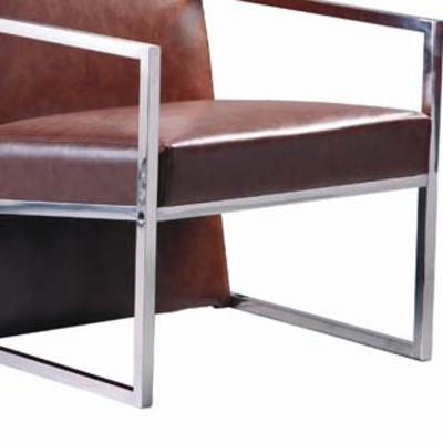 建泰 金属不锈钢高弹泡沫海绵艺术成人简约现代 沙发椅