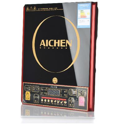 爱妻 红色按键式黑色微晶面板AICHEN/爱妻全国联保三级 AQ-21B电磁炉