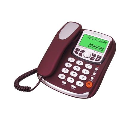 堡狮龙 巧克力色有绳电话 电话机