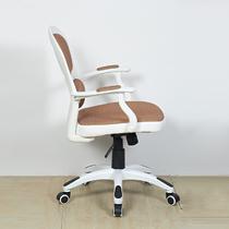 人造板固定扶手尼龙脚钢制脚布艺胶合板 电脑椅