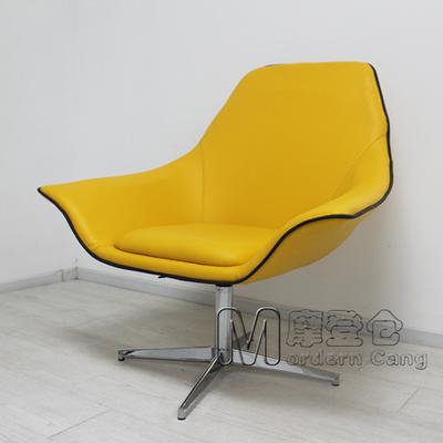 摩登仓 黑色黄色红色白色皮革艺术成人欧式 沙发椅