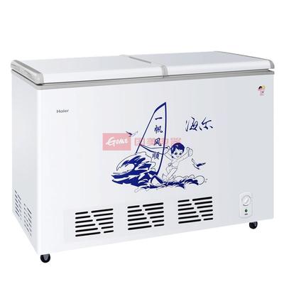 海尔 白色有冷藏冷冻亚热带型(ST)多门101LR600a直冷顶开门卧式冷柜机械控温 冷柜