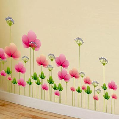 怡然之家 彩色平面YR3-105墙贴植物花卉 墙贴
