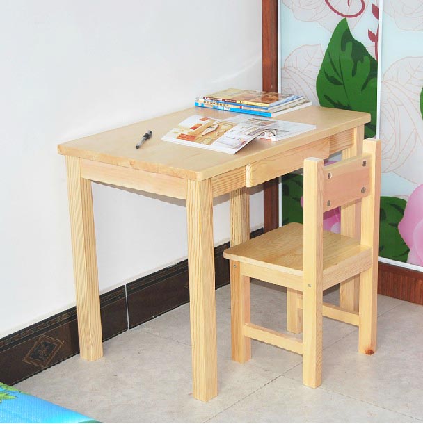 艾尼嘉 框架结构松木儿童简约现代 学习桌