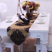 褐色毛绒植物花卉欧式 桌布