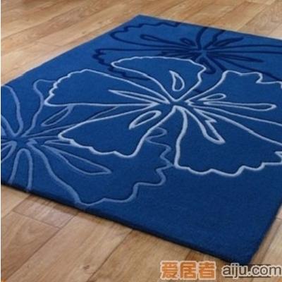 魅足地毯 加密加厚隔音化纤北欧/宜家腈纶植物花卉长方形中国风手工织造 地毯