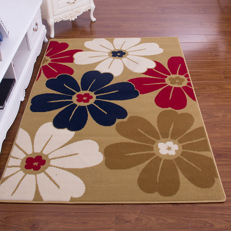 东升 混纺简约现代植物花卉长方形中国风机器织造 xinmiqi8012地毯
