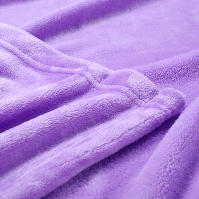 绿意轩 3%珊瑚绒毯冬季纯色简约现代 毛毯
