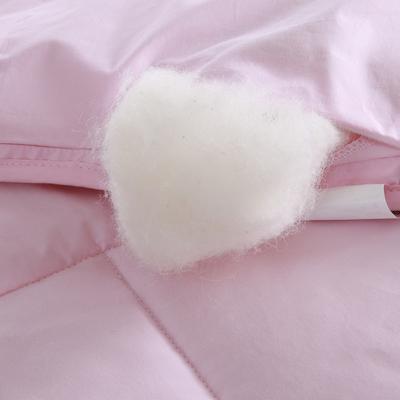 金喜路 粉色奶黄冬季普通全棉羊毛 被子