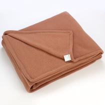 红棕冬季纯色简约现代 DX8005毛毯
