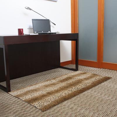 菲诗澜 非洲豹混纺可手洗新古典/后现代条纹长方形欧美机器织造 地毯