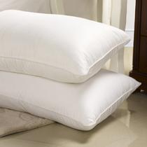 全棉羽丝绒枕芯/一个斜纹布棉布纤维枕长方形 枕头