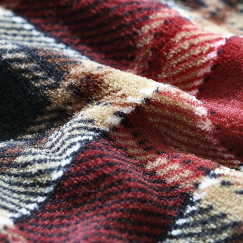 lovo 英伦格语复合毯冬季条纹美式乡村 毛毯