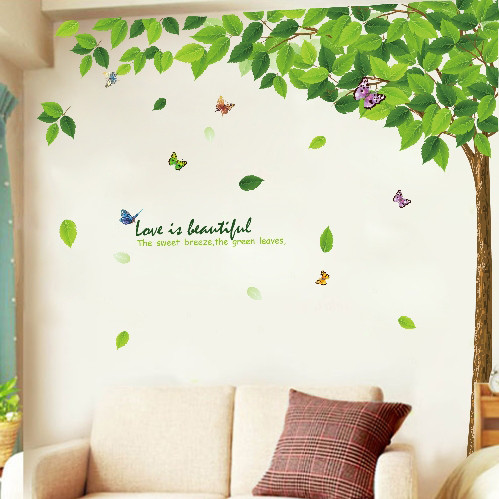 柠檬树 平面XY1092墙贴植物花卉 墙贴