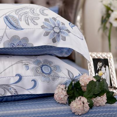 梦洁 馨羽欧式天丝活性印花植物花卉床单式欧美风 床品件套四件套