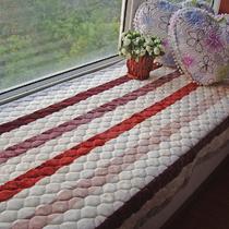 百搭条纹毛绒植物花卉简约现代 飘窗垫