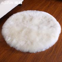 羊毛欧式纯色圆形欧美手工织造 地毯