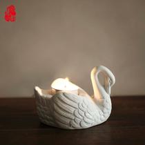 柠檬陶瓷块状蜡烛简约现代 烛台