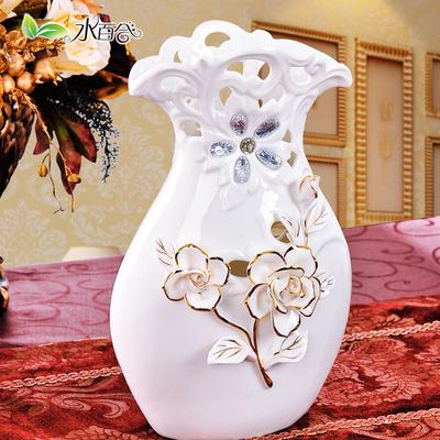 水百合 陶瓷台面sbh_hp050花瓶大号简约现代 花瓶