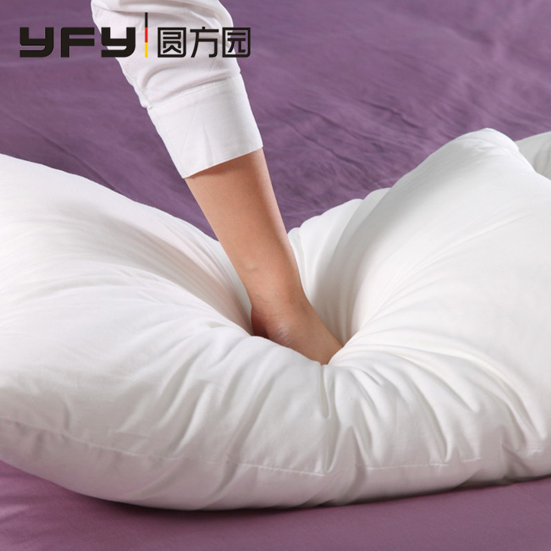 圆方园 白色单个七孔枕纤维枕 枕头