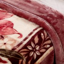 拉舍尔毛毯一等品冬季植物花卉欧式 毛毯