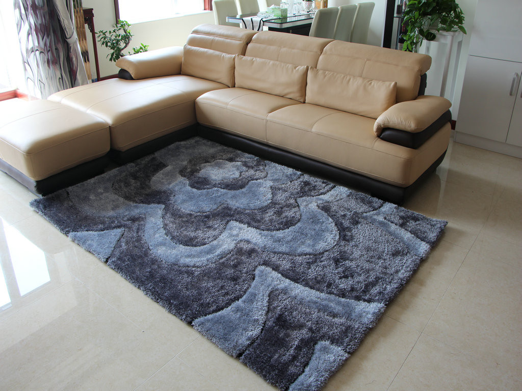 亚亨 蚕丝欧式几何图案长方形日韩机器织造 YH-TLT014地毯