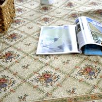 米色菱形玫瑰地毯雪尼尔美式乡村植物花卉长方形欧美机器织造 地毯