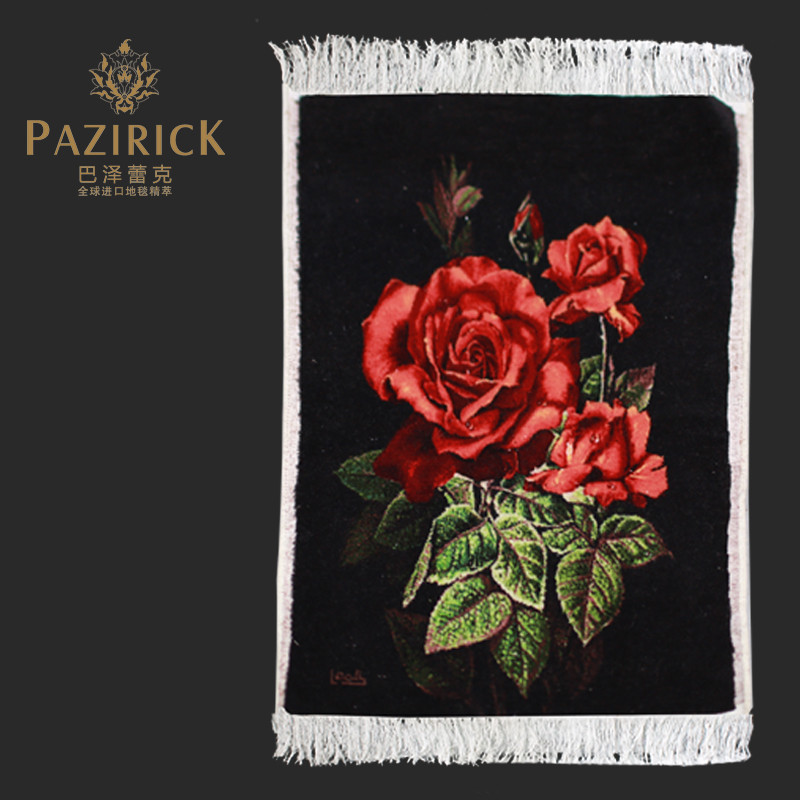 巴泽蕾克 羊毛手工挂毯长方形植物花卉北欧/宜家 挂毯