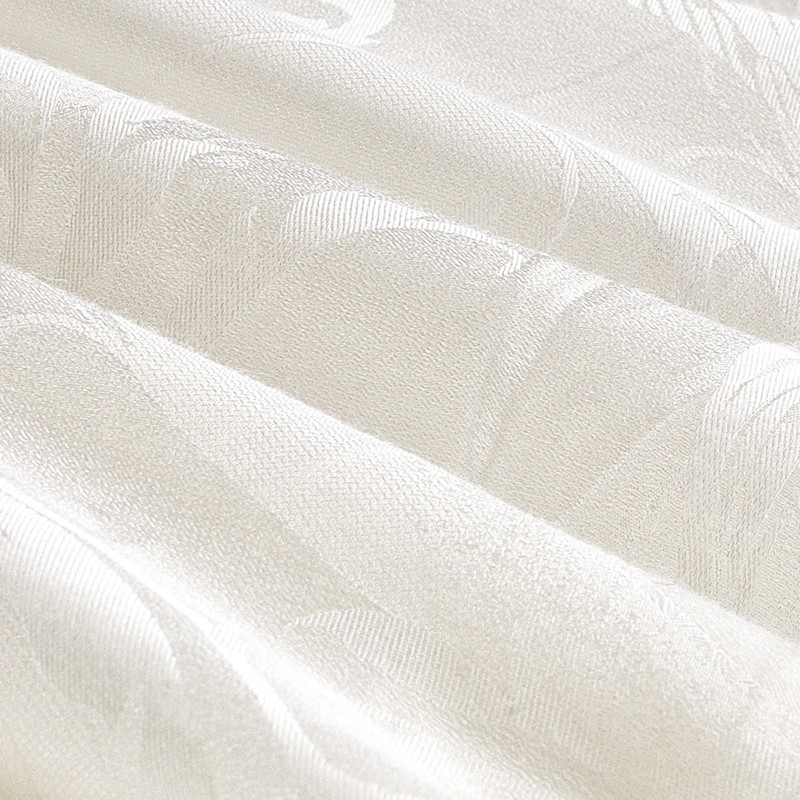 愉悦家纺 白色桑蚕丝手工定位冬季提花一等品 被芯